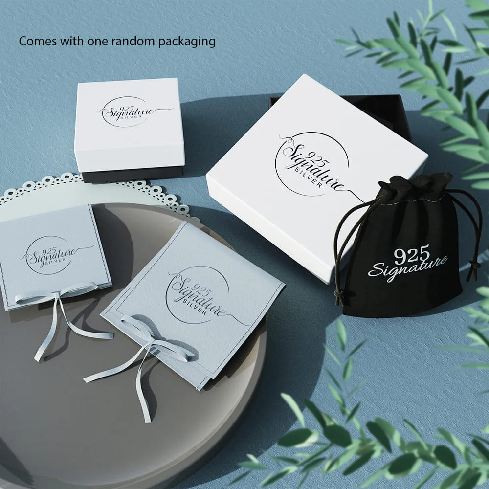 Solid 925 Signature Silver Charlotte Off The Web Stud Earrings