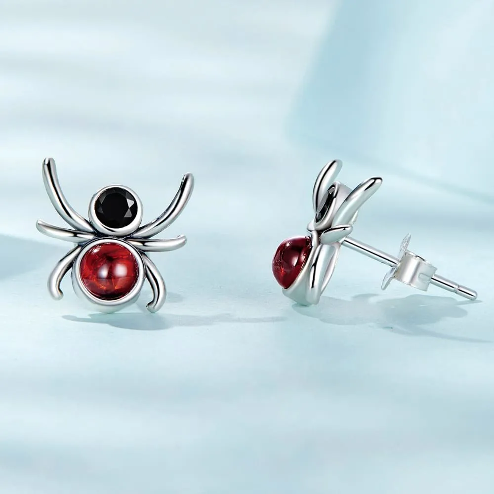 Solid 925 Signature Silver Charlotte Off The Web Stud Earrings