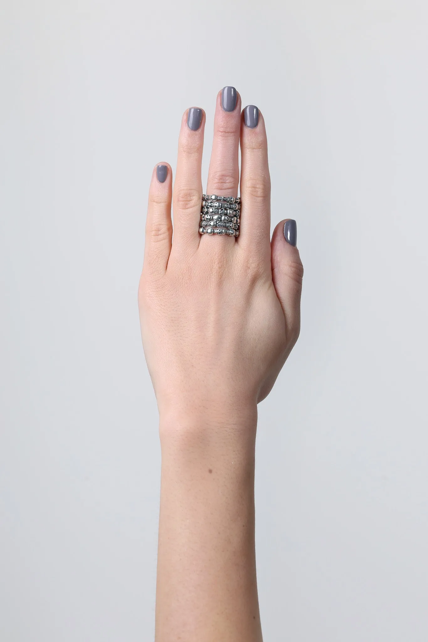 Stackable Skull & Crown Ring