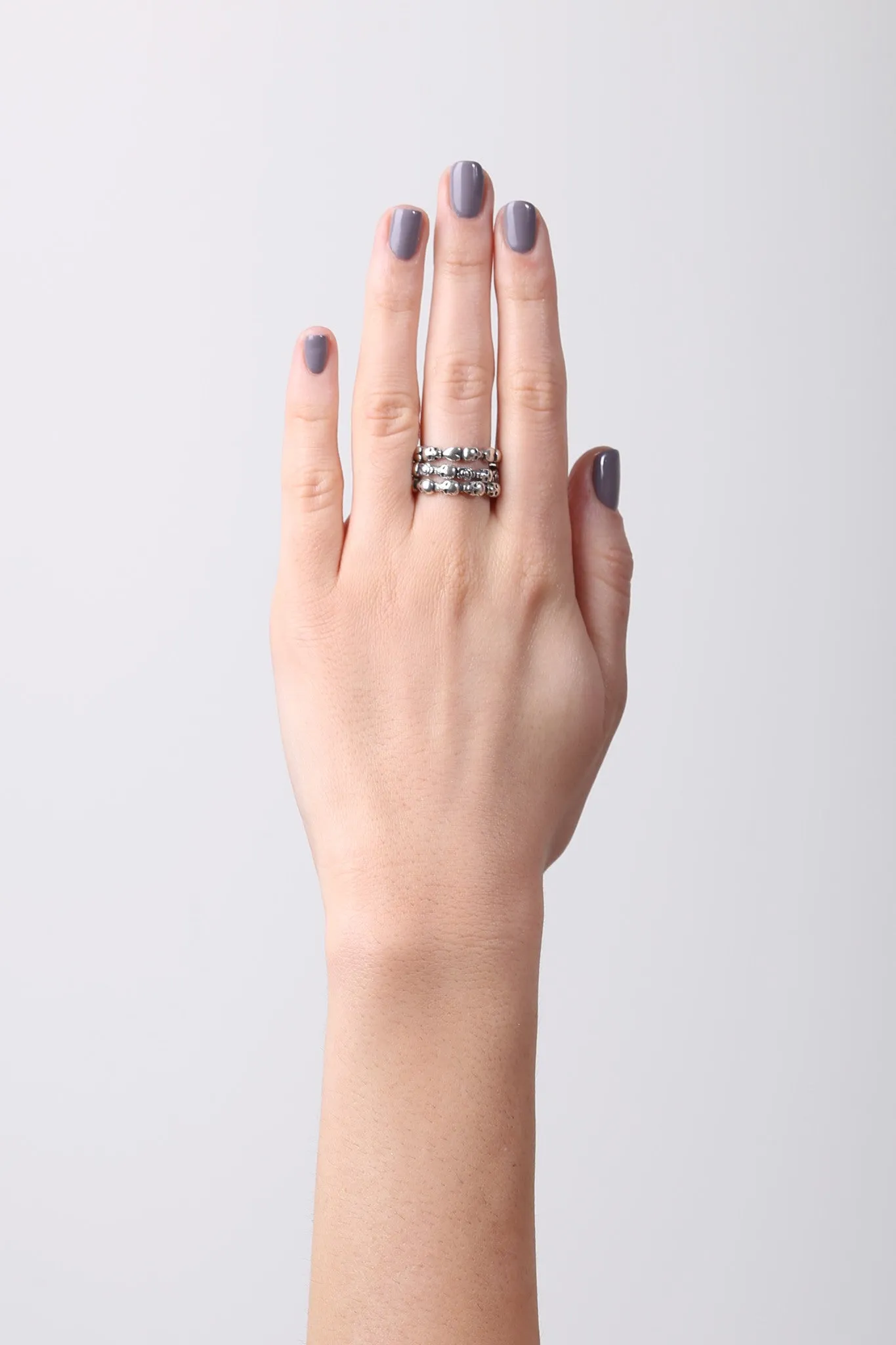 Stackable Skull & Crown Ring