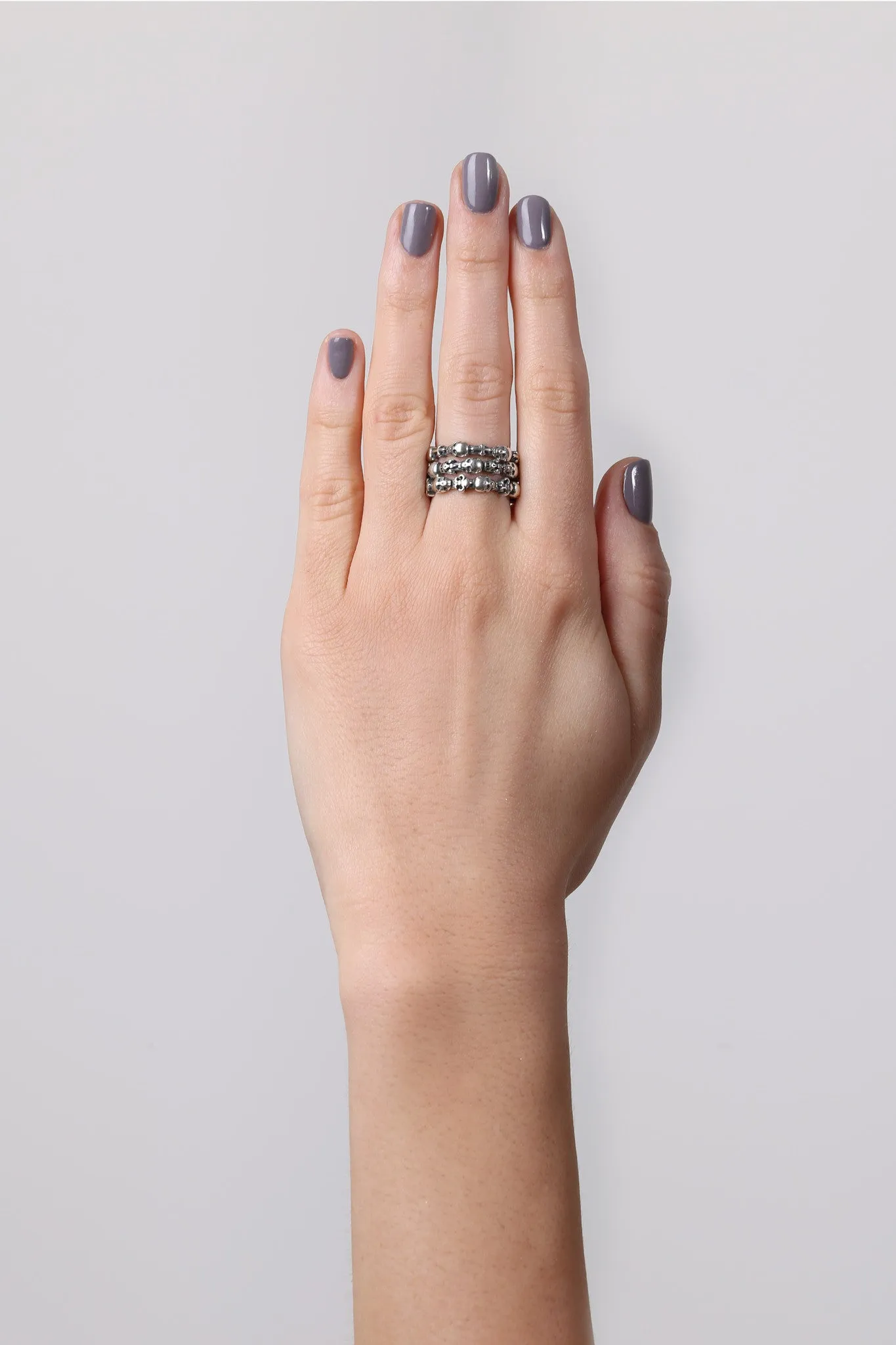Stackable Skull & Crown Ring