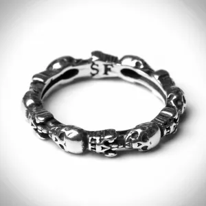 Stackable Skull & Crown Ring