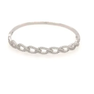 Sterling Silver Link Bangle