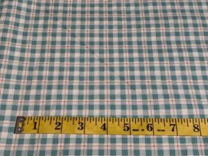 Teal and Coral Plaid 87