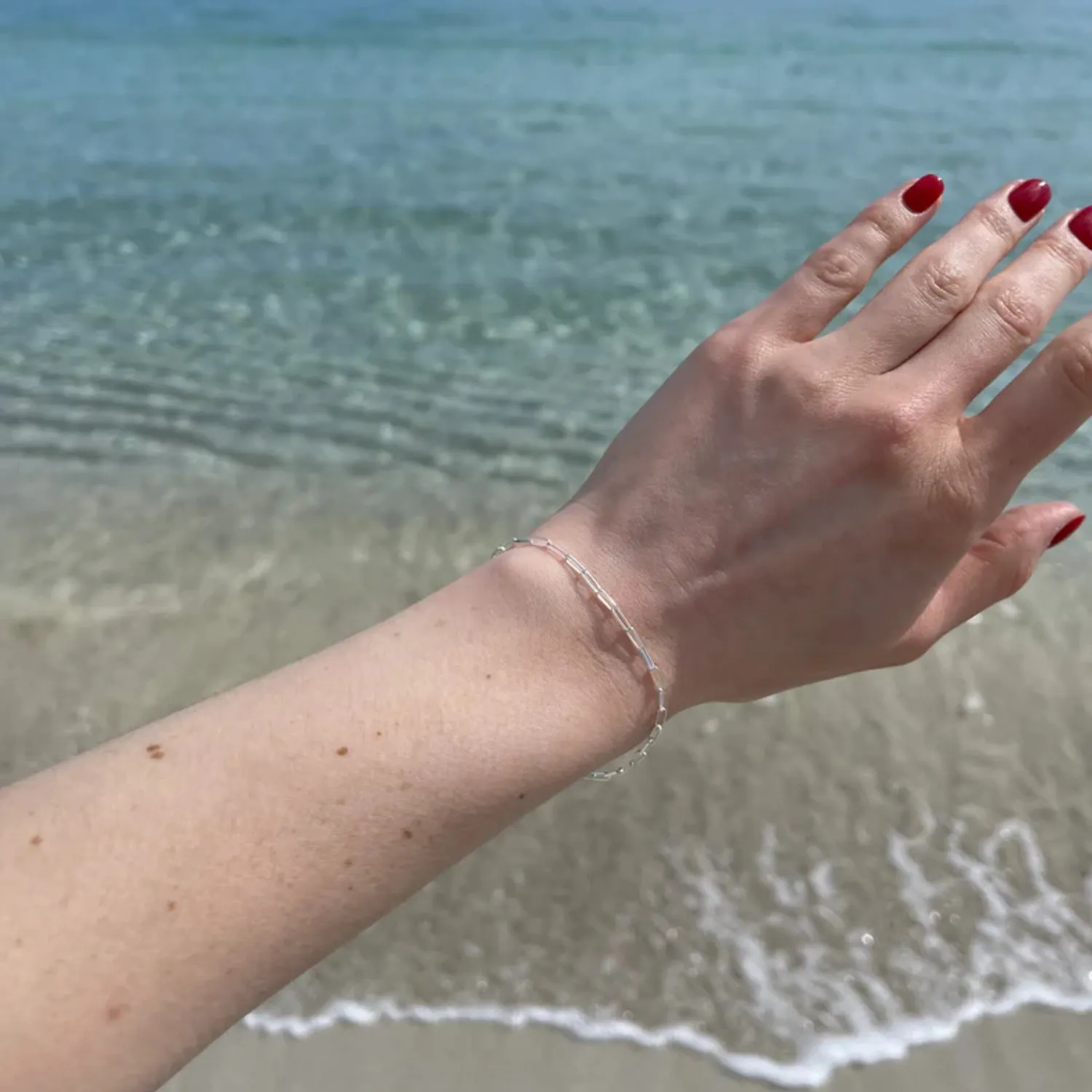 Thin Paperclip Bracelet