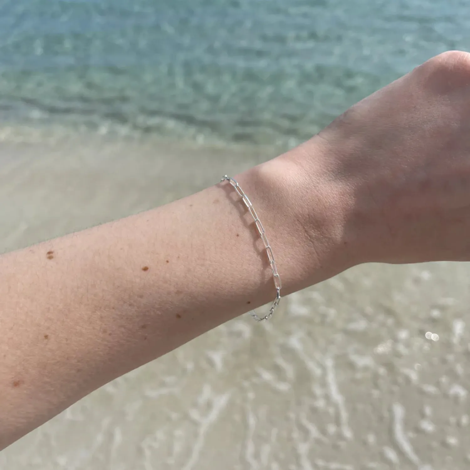 Thin Paperclip Bracelet