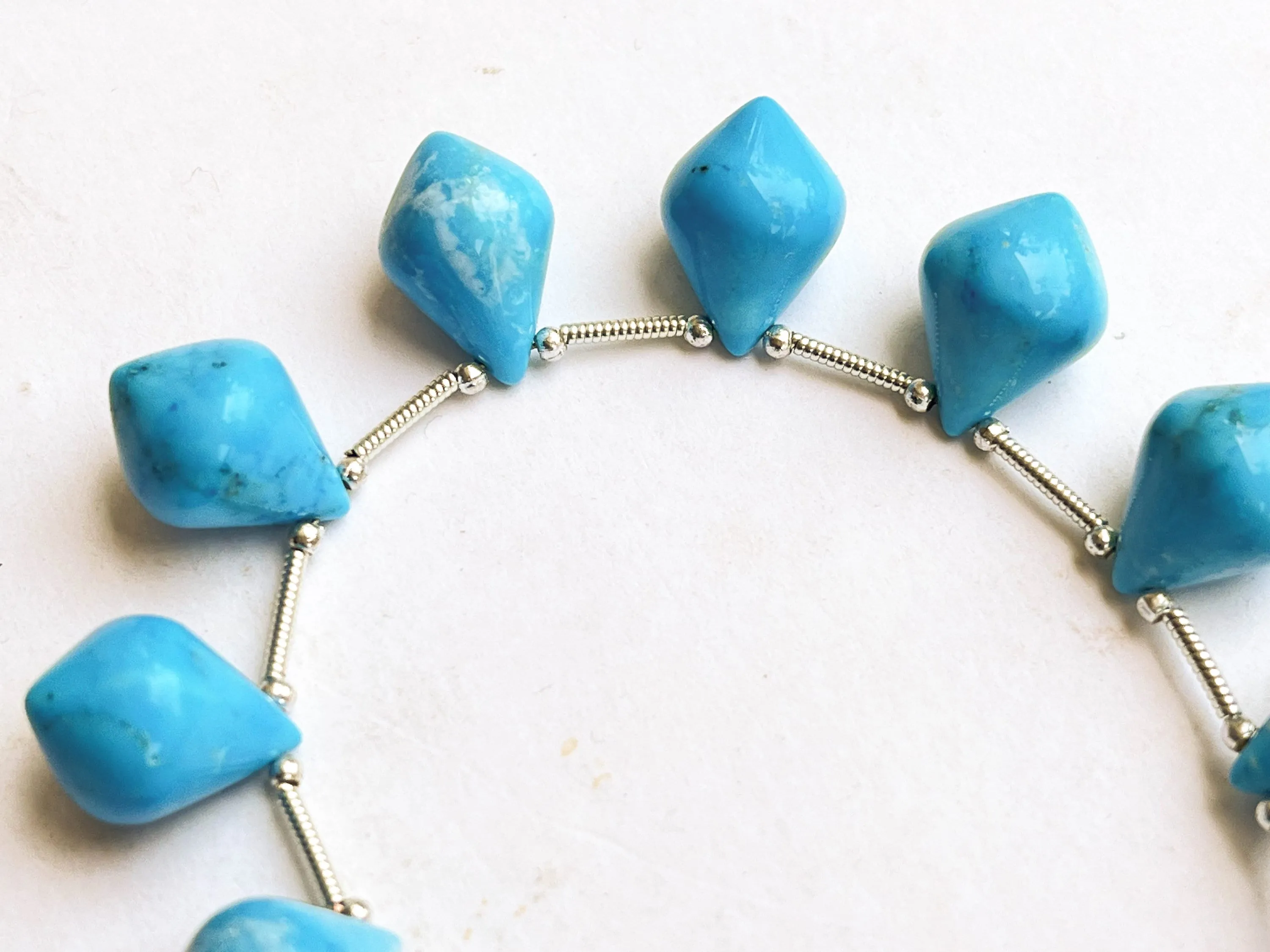 Turquoise Slanted Shape Drops