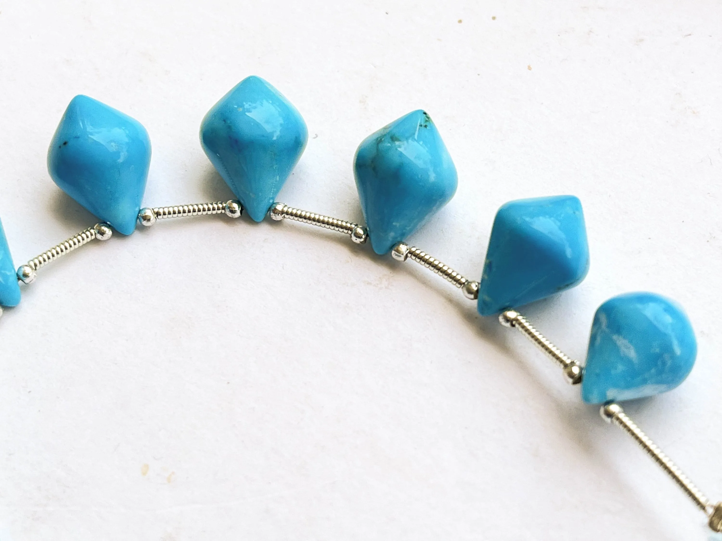 Turquoise Slanted Shape Drops