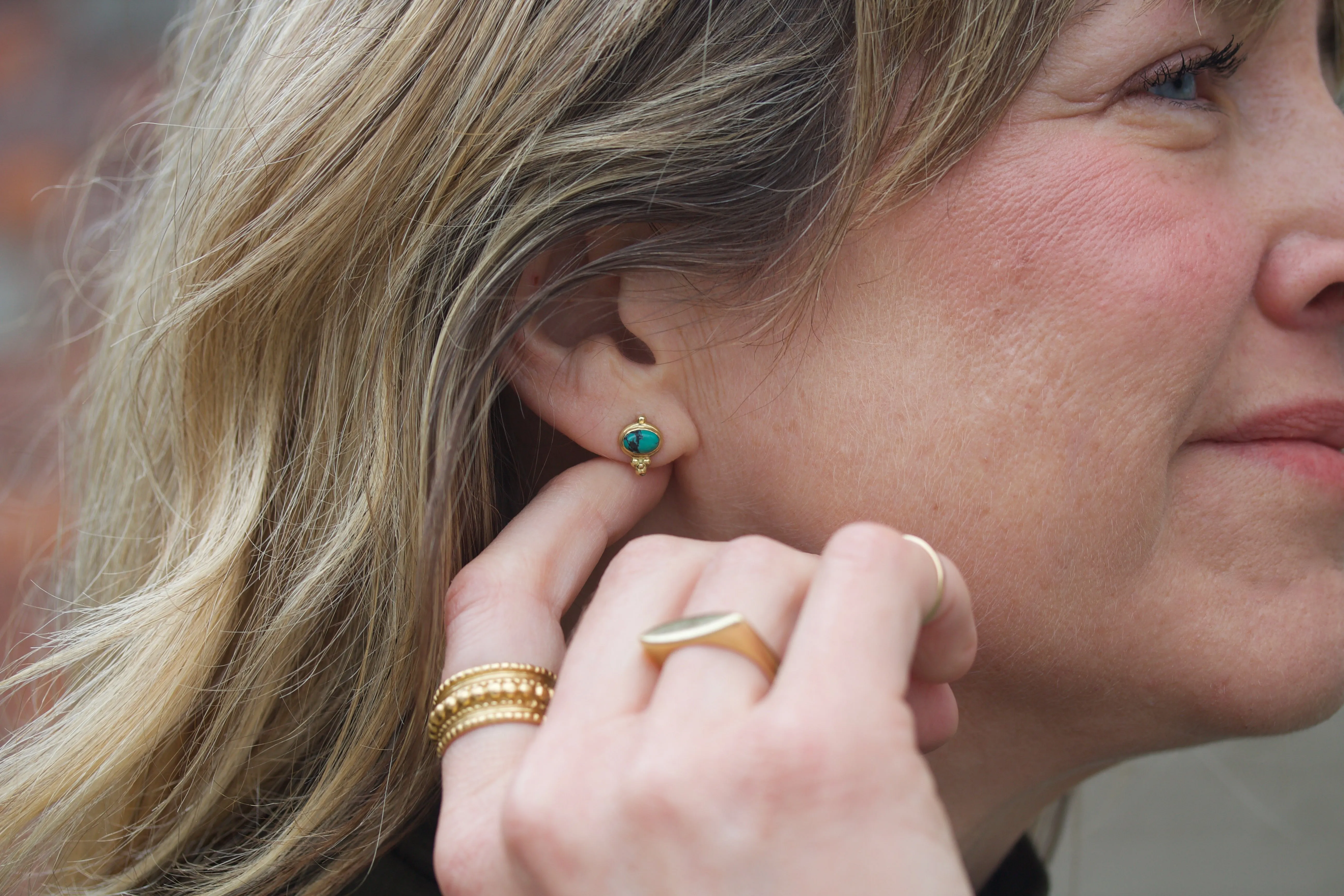 Turquoise Stud Earrings