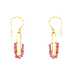 Verona Earrings - Ruby