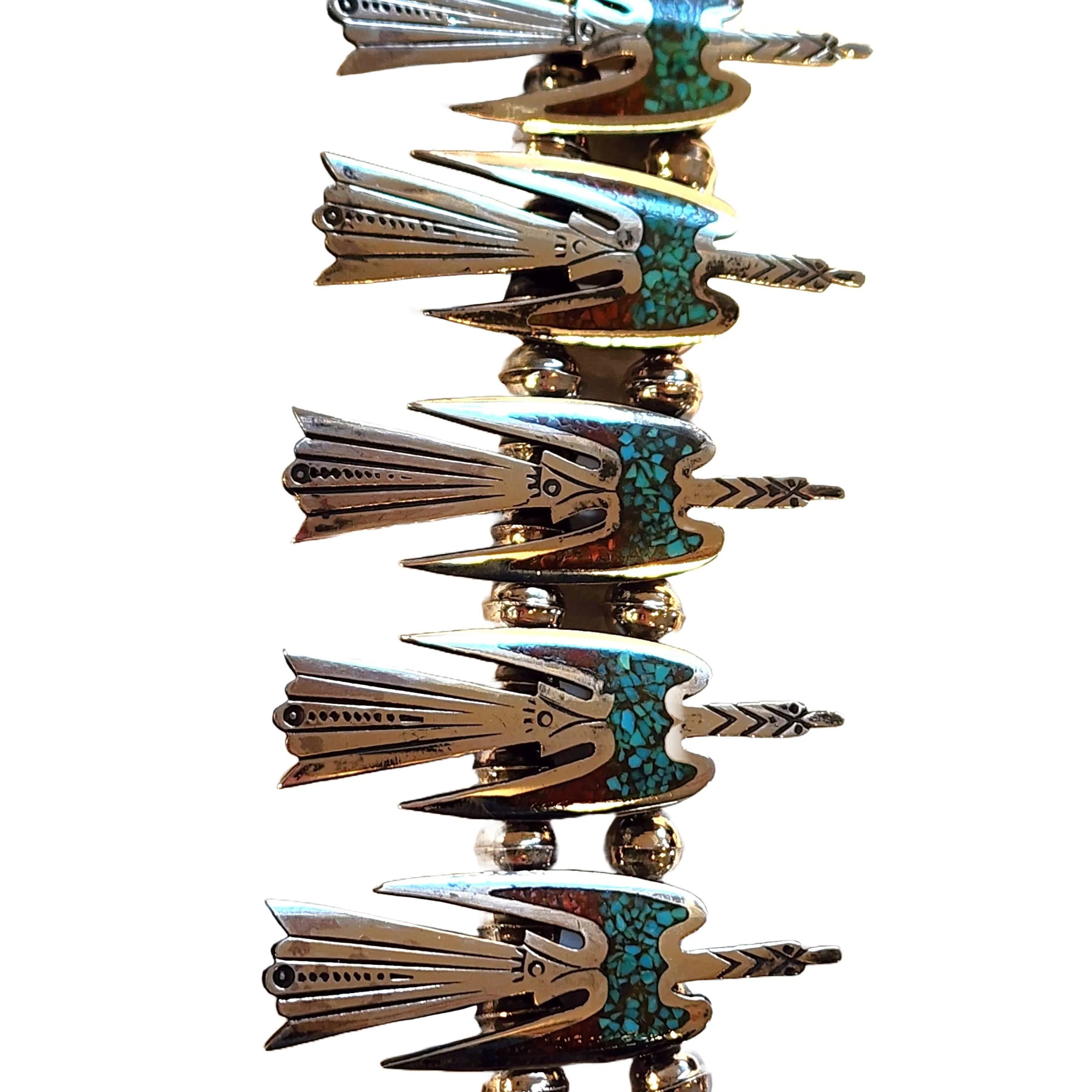 Vintage Navajo Peyote/Water Bird Necklace