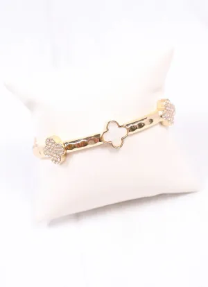 Vivane Clover Stretch Bracelet GOLD