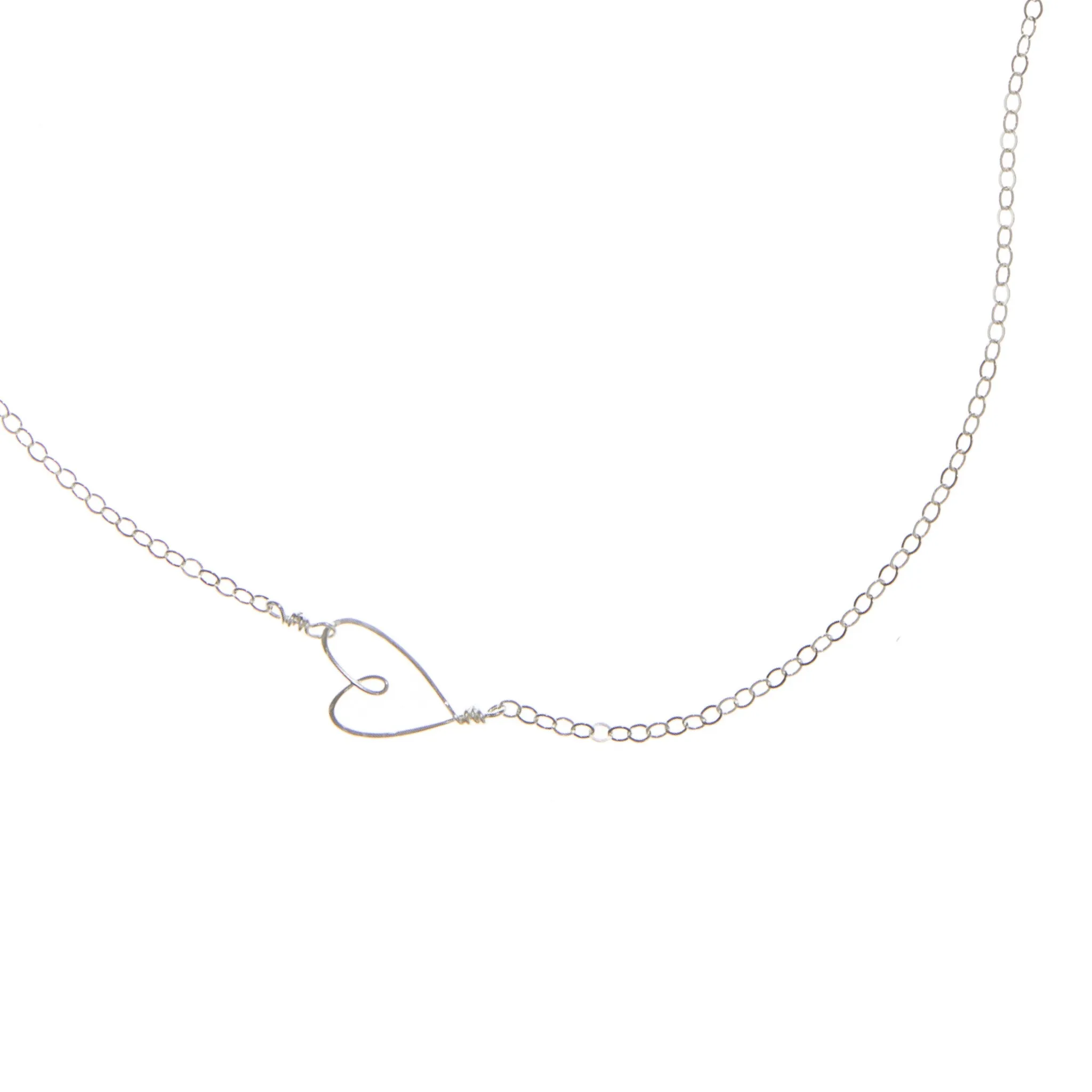 W- tiny heart necklace THN-*-16 