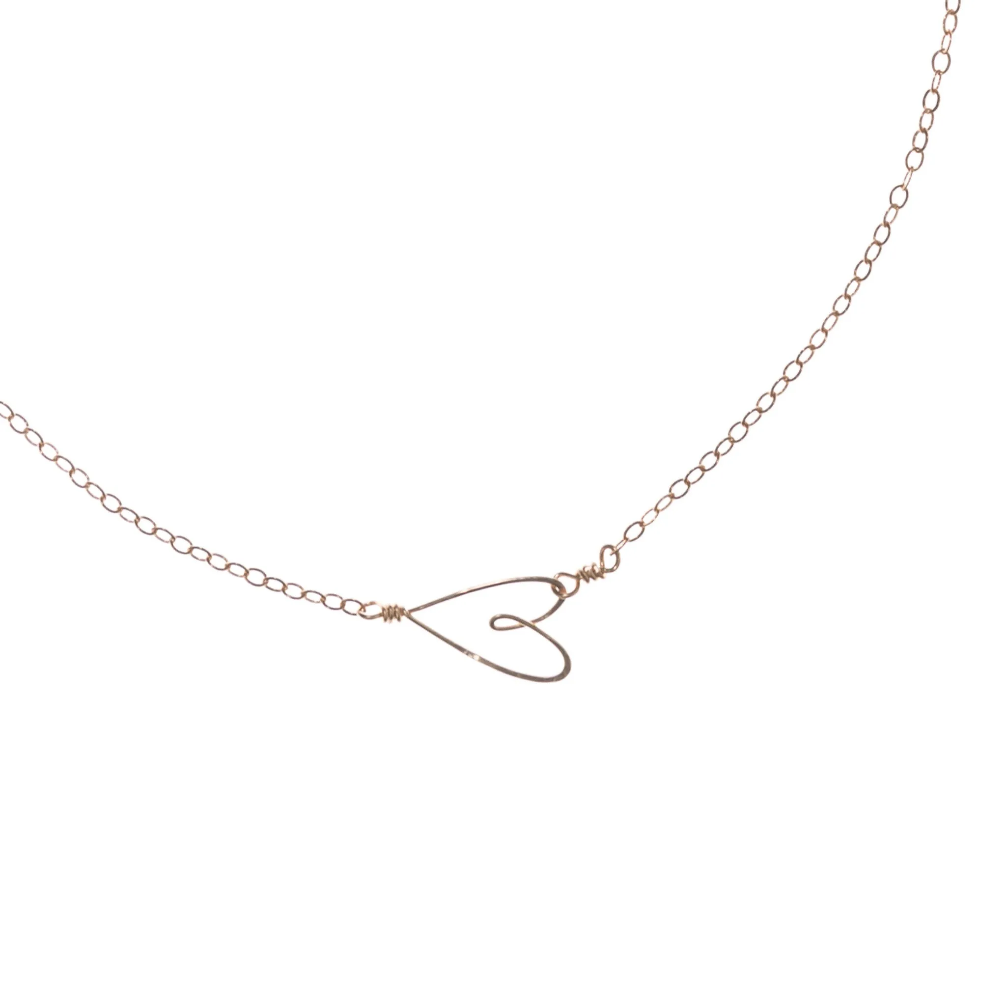 W- tiny heart necklace THN-*-16 