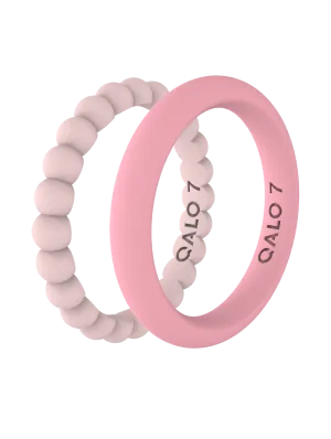 Women's Bead & Classic Blush & Pink Double Stack