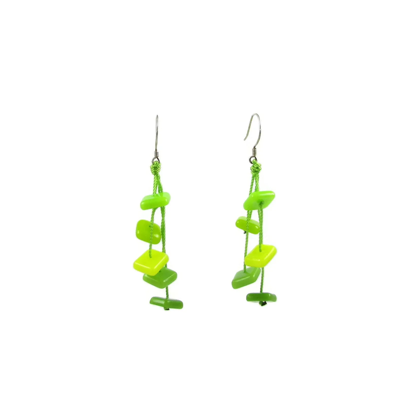 Zen Glass Earrings - Black